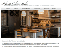 Tablet Screenshot of palmettocabinetstudio.com